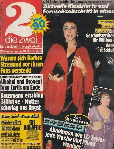 Die Zwei Barbra Streisand,Elisabeth Taylor,Tommi Ohrner,Ursula Andress