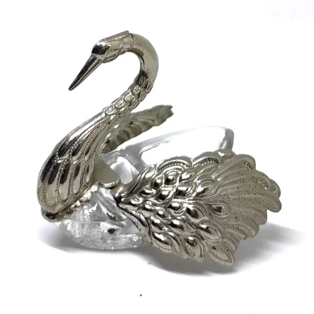 Broche En Forme De Cygne En Cristal Haut De Gamme, Adaptée À