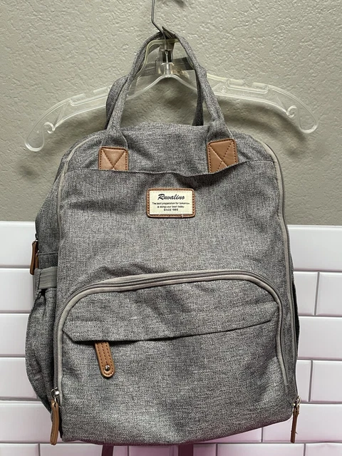 Ruvalino Gray Brown Multifunction Maternity Back Pack