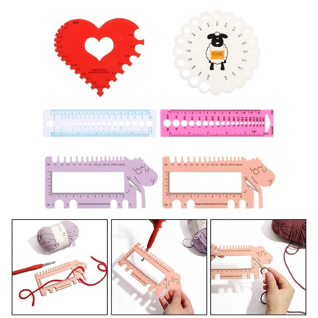 Righello Per Calzini In Legno | Misuratore Per Lavori A Maglia | 32x7.8cm Per Cucito - Foto 4