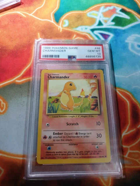 PSA 10 CHARMANDER 46/102 1999-2000 4th Print Base Set  - Pokemon Card WOTC
