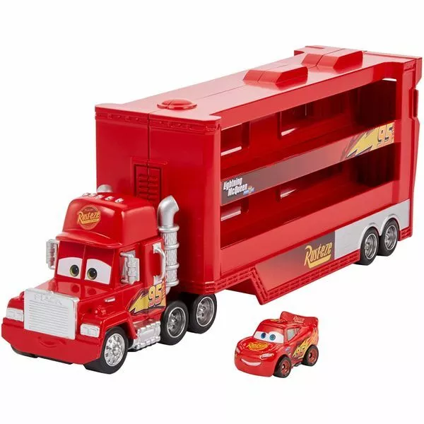 Disney Cars Transporter Mack Truck und Gale Beaufort mit Mini Racers