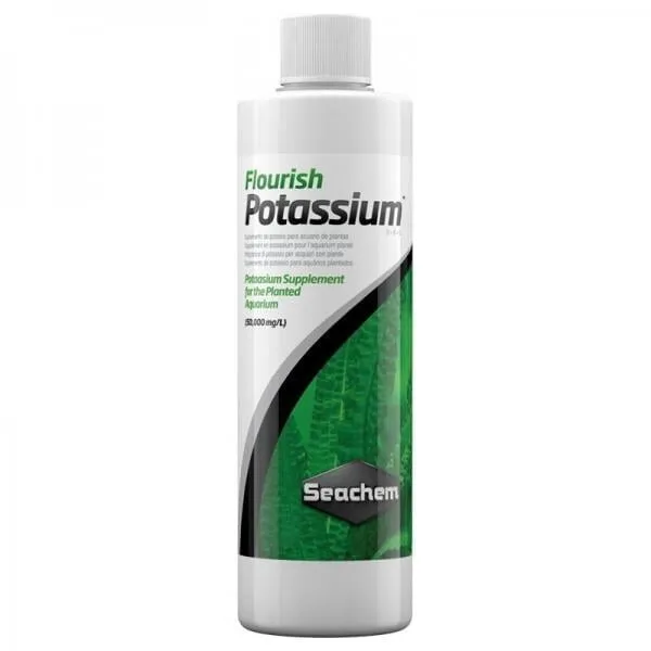 Seachem Flourish Potassium Fertilizzante potassio per piante d'acquario 500ml