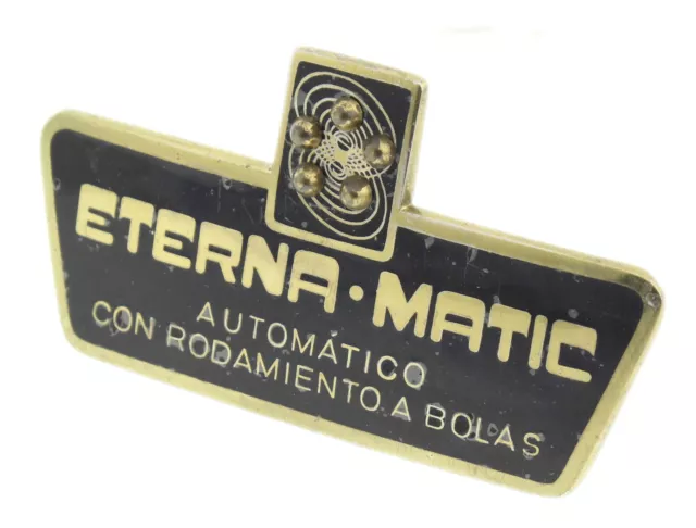 ETERNA MATIC NAMENSSCHILD FÜR JUWELIERE - ca.1950er Jahre -für Konzessionäre