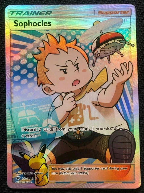 Sophocles 146/147 Burning Shadows Full Art Trainer Pokemon Card TCG