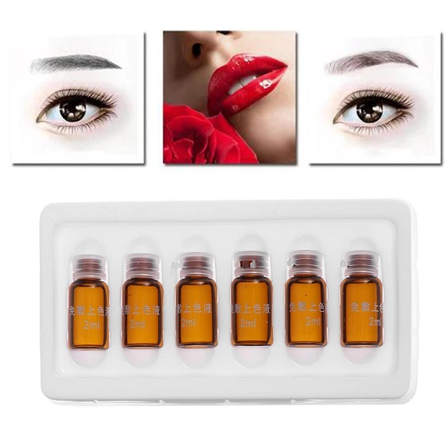 Suministros de maquillaje efectivos labios de cejas tatuaje color fijo permanente