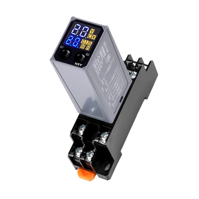 Atp R Timer Relay ADJUSTABLE DIGITAL TIME Relay Cycle Time Delay Relay w/ Base DC12V 24V ...