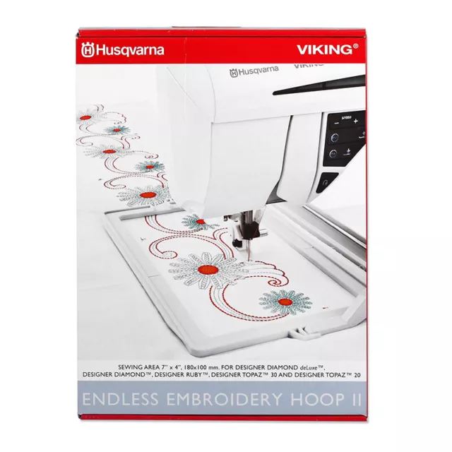 Husqvarna Viking Endless Embroidery Hoop II 180 x 100 mm für Gruppe 7 Designer