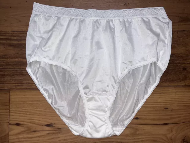 2 Vintage Hanes Her Way Womans Panties Size 6 Thong Hi French Cut