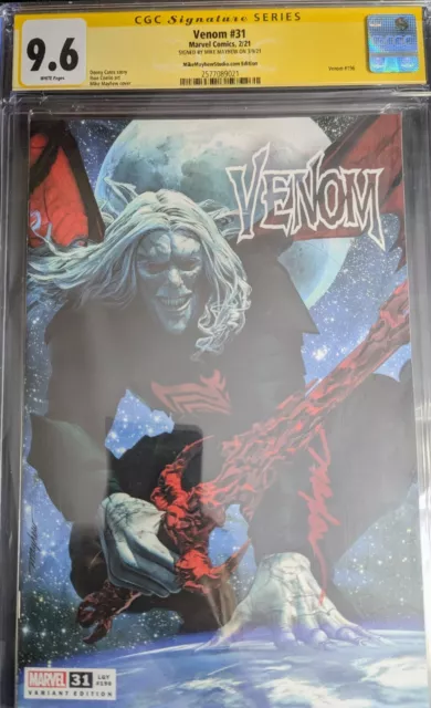 Venom : Issue 31 CGC 9.6 Signed by Mike  Mayhew