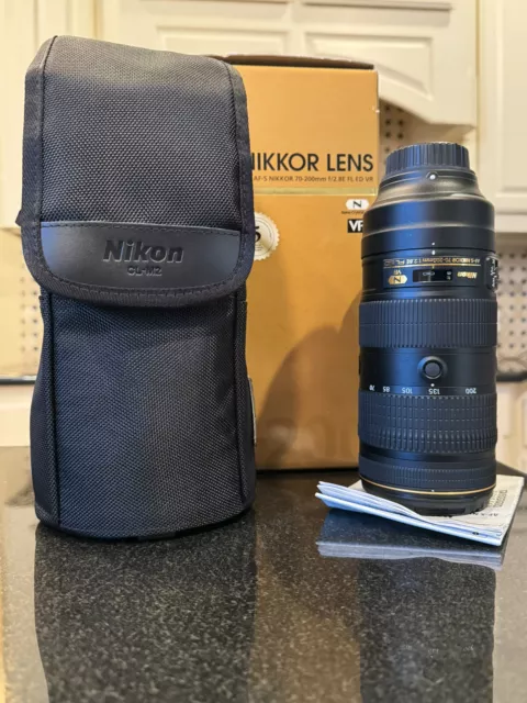 Nikon AF-S NIKKOR 70-200mm f/2.8E FL ED VR Lens - NEAR MINT