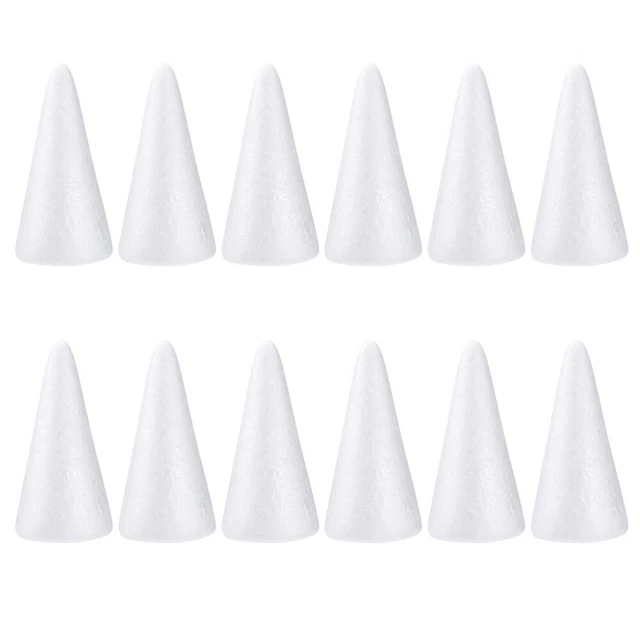 30 un. conos de espuma de poliestireno para artesanía cono artesanal