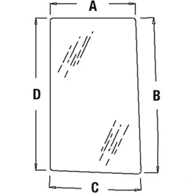 R96193 RH Side Glass Fits John Deere Tractor 7200 7210 7400 7410 7510 7600