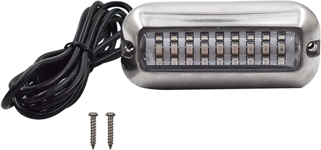 Marine Boat Lights Blue 316 Stainless Steel LED IP68 Boat Transom Mount Light L
