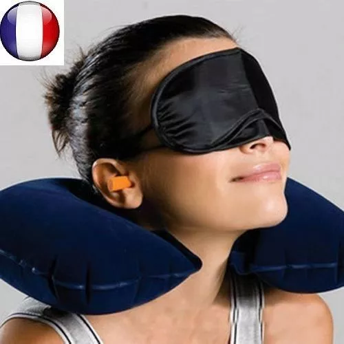 1 X Masque De Sommeil Nuit Relaxation Pour Yeux Anti Fatigue Voyage Dormir Neuf