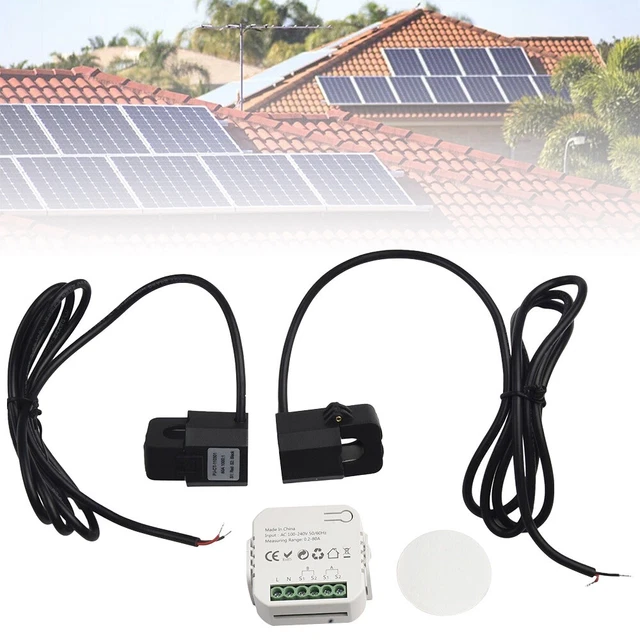 SMART 2 WAY WiFi Energy Meter Bidirection 2 Channel W/ Clamp Energy ...
