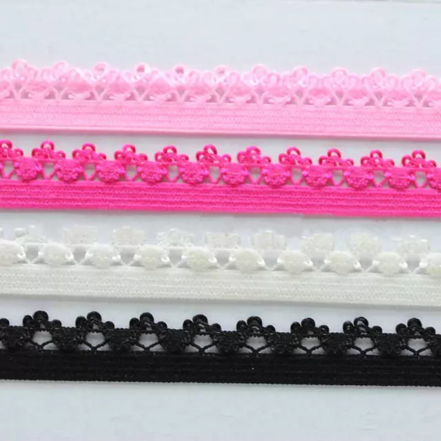 8 Yards Elastic Band Lace Trim Ribbon Underwear Bra Edge Stretch Belt DIY Sewing