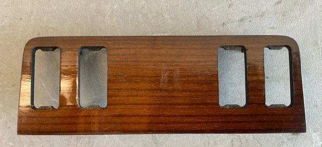 75-85 Mercedes W123 Multi Switch Dash Mounted Zebrano Wood Panel 300D 300TE 240D