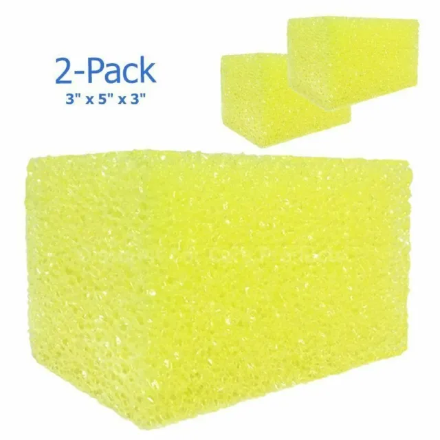 Bug Block Scrubber Sponge 3"x5"x3" | Bugs, Tar, Bird Droppings, Tree Sap 2-Pack