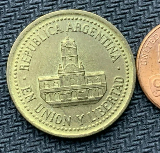 1992 Argentina 25 Centavos Coin UNC      High Grade World Coin    #B733