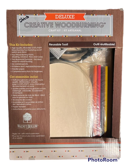 Kit artesanal creativo de leña de lujo nuevo en caja abierta/kit sellado de fábrica B1