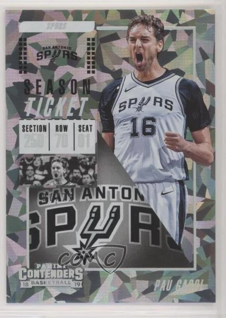 2018-19 Panini Contenders Cracked Ice Ticket /25 Pau Gasol #67 HOF
