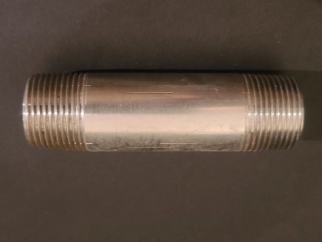 (LOT OF 1) 3/4" x 3-1/2" 304 Stainless Steel Nipple Schedule 40 THREADED