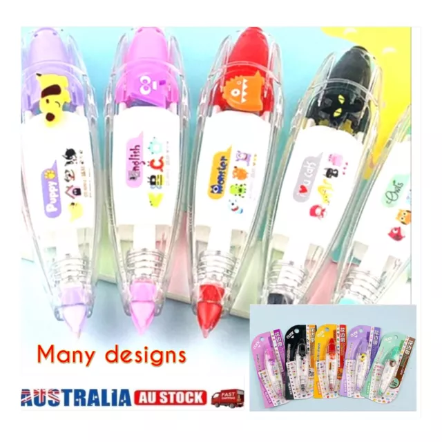 DIY Cute Animals Press Type Scrapbook diary Decorating Pen correction tape Au