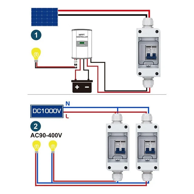Déconnecteur photovoltaïque de haute qualité DC1000V 60A avec design étanche