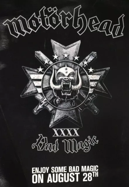 2015 Motorhead Bad Magic XXXX Licensed Original Promo Store Poster 11" X 17" A1