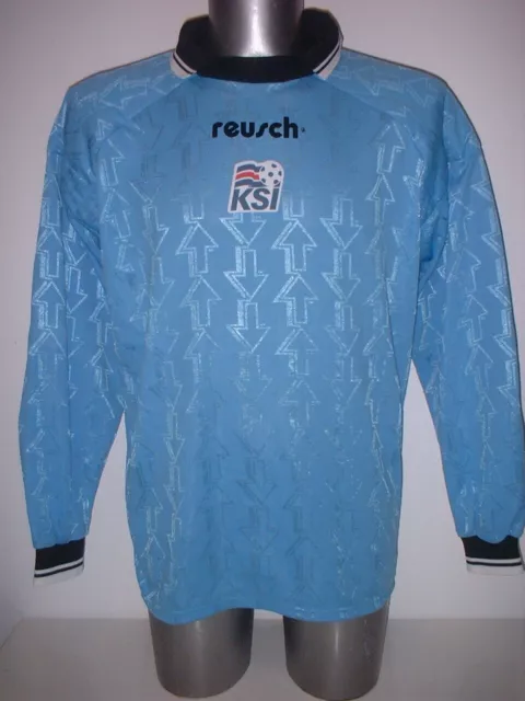 Iceland Reusch Goalkeeper Shirt Adult Large Jersey Football Soccer Vintage Top