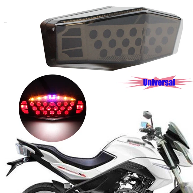 Motorcycle LED Brake Stop Rear Tail Light Integrated Turn Signal Lamp Set