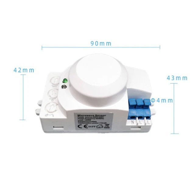 AC 110V-240V 3.7G interruttore sensore Radar a microonde a soffto incorporato PIR modulo sensore di movimento del corpo Radar a microonde  1420
