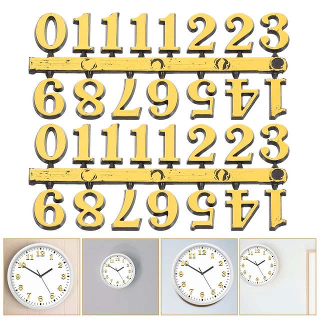 10 SETS OF Clock Numerals Kit Digital Clock Numbers Clock Number Clock ...
