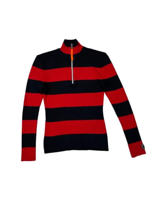 Vintage Jc De Castelbajac Striped Sweater 13 Zip