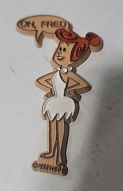 Flintstones Vintage OH Fred  Rubber Fridge Magnet