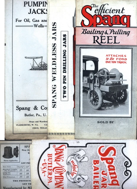 Five Orig. Spang & Co., Butler, Pa. Promotional Pamphlets - Wells - mjdtoolparts