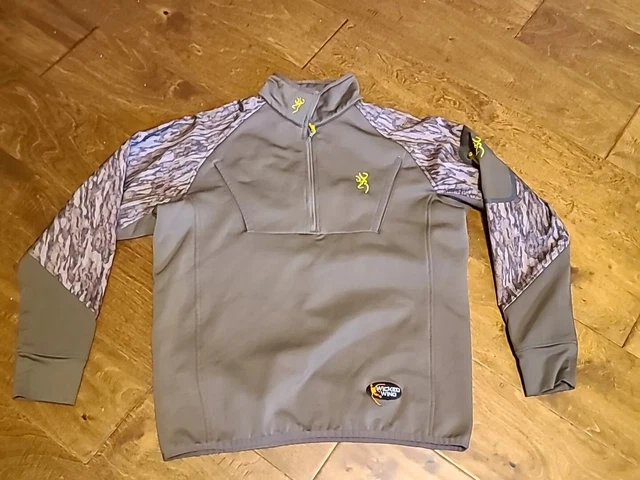 BROWNING WICKED WING 1 4 Zip High Pile Fleece Jacket Realtree Timber Camo 129.90 PicClick