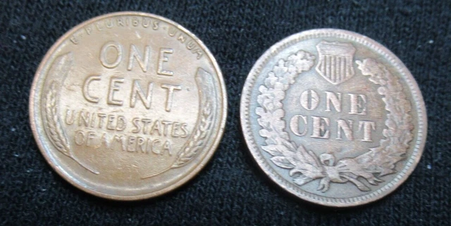 Indian Head Cent Penny Wheat Cent Penny Lot From Estate Coin Collection Sale