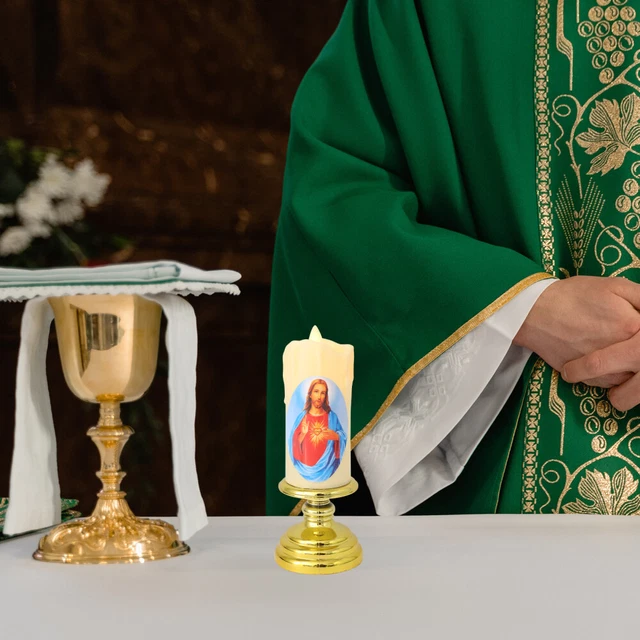 CANDELA RELIGIOSA, CANDELA, candela senza fiamma, candela Gesù, EUR 10 ...