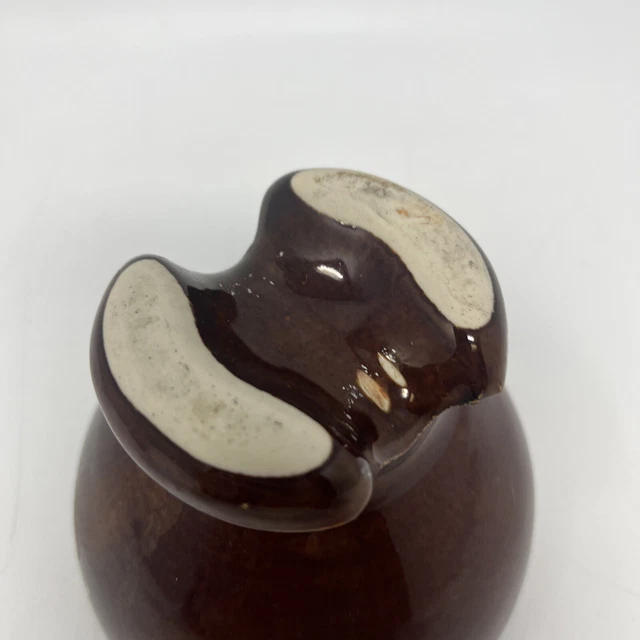 Vintage Rare Pinco 63 Tier Mushroom Porcelain Electrical Insulator Brown & Black 10