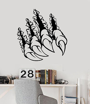 Vinyl Wall Decal Monster's Hand Claws Predator Animal Stickers (2452ig)