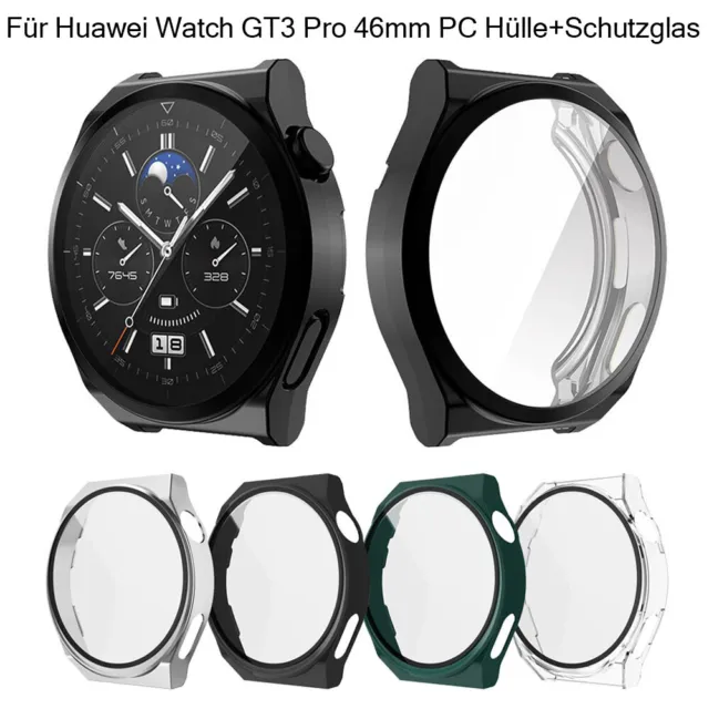 Schutzhülle Schutzglas Für Huawei Watch GT3 Pro 46mm Cover Case Hülle Glass