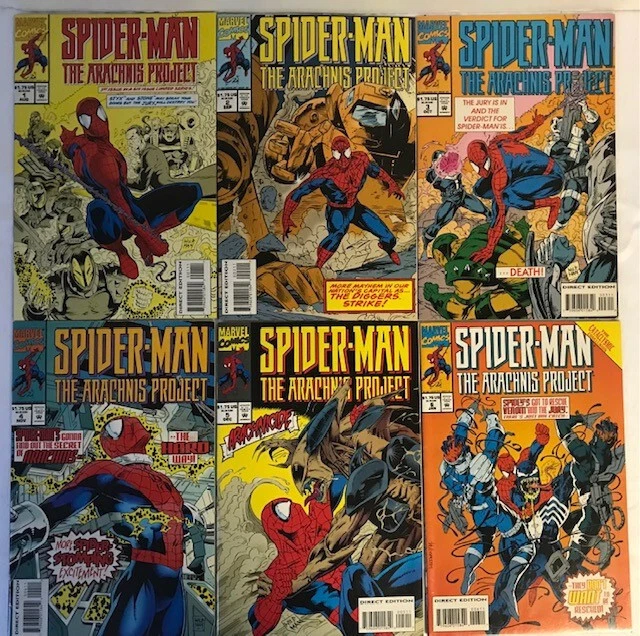 Spider-Man The Arachnis Project #1-6 Full Run/Set 1994 VF-NM