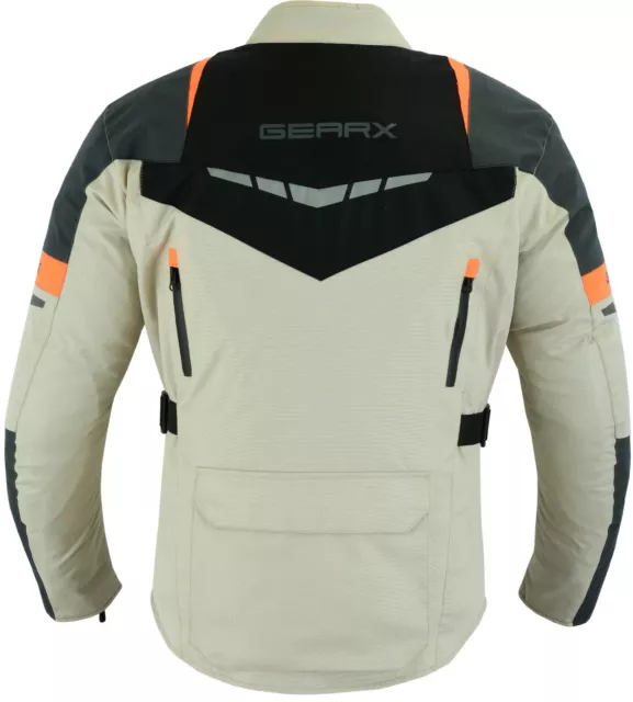 Tornado Protección Motocicleta Chaqueta Impermeable Ce Transpirable 3