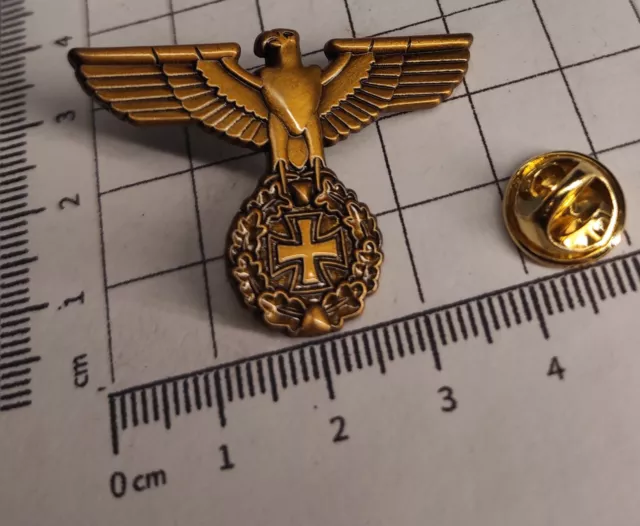 PIN/Anstecker Reichsadler, EK (Militaria, Nostalgie) antikgold