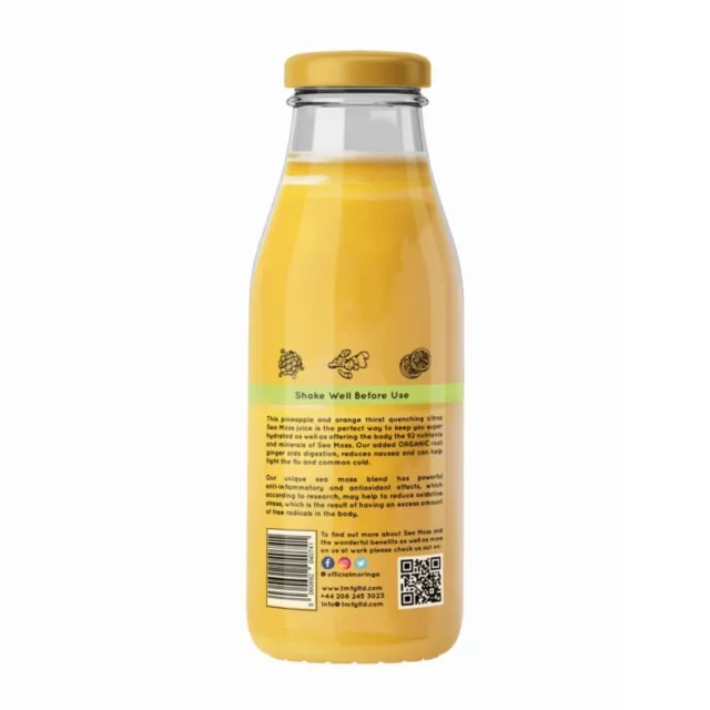 Dr Sebi Grade Seamoss Serstquencher Mango & Arancione 100% Crudo Naturale Biologico 2