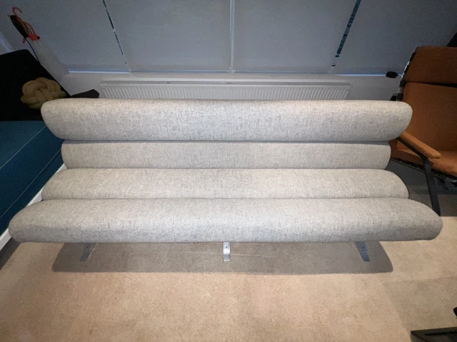 1960s Genuine William Plunkett Kingston Sofa, Kvadrat Hallingdal Grey Fabric