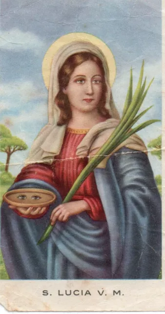Santino 82. Holy card. Santa Lucia
