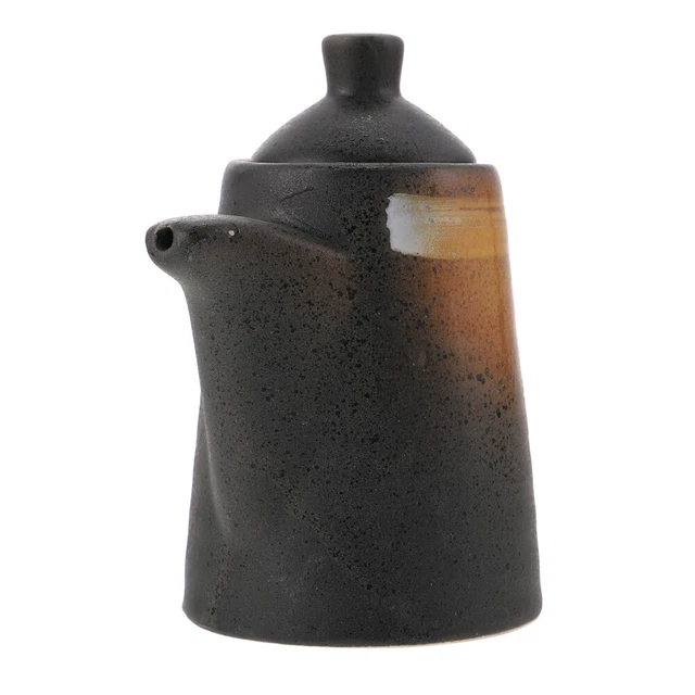 Cerámica - Salsa de soja - Botella dispensadora: vidrio aceitoso Cruet con vertido